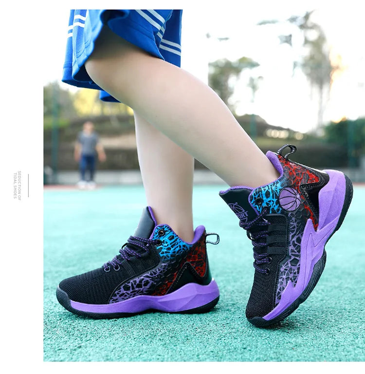 Kids Children's Sports Boys Girls Running Casual Outdoor Breathable Mesh Wear-Resistant Sneakers Basketball shoes. The Clothing Company Sydney