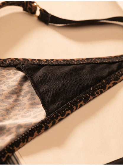 Ice Slik Low Waist G String Leopard Floral Print Women Panties Briefs Thong T-back Underwear Lingerie The Clothing Company Sydney