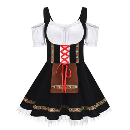Oktoberfest Costume for Women German Bavarian Traditional Dirndl Dress Octoberfest Festival Costume