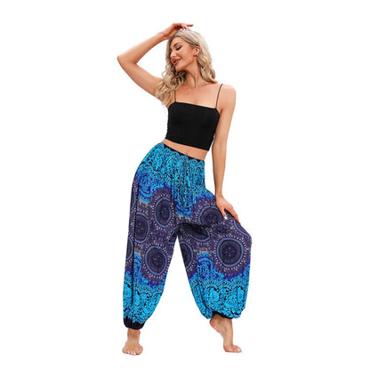 Boho Yoga Pants Women Hippie Harem Printed Dye High Waist Beach Wear The Clothing Company Sydney