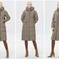 Women's Outwear Parka Super Long Warm And Windproof Zipper Cotton Coat Winter Jackets