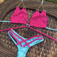 Metal Chain Decoration Swimwear Women Bikini Push Up Swimsuit Two Pieces Bathing Suit