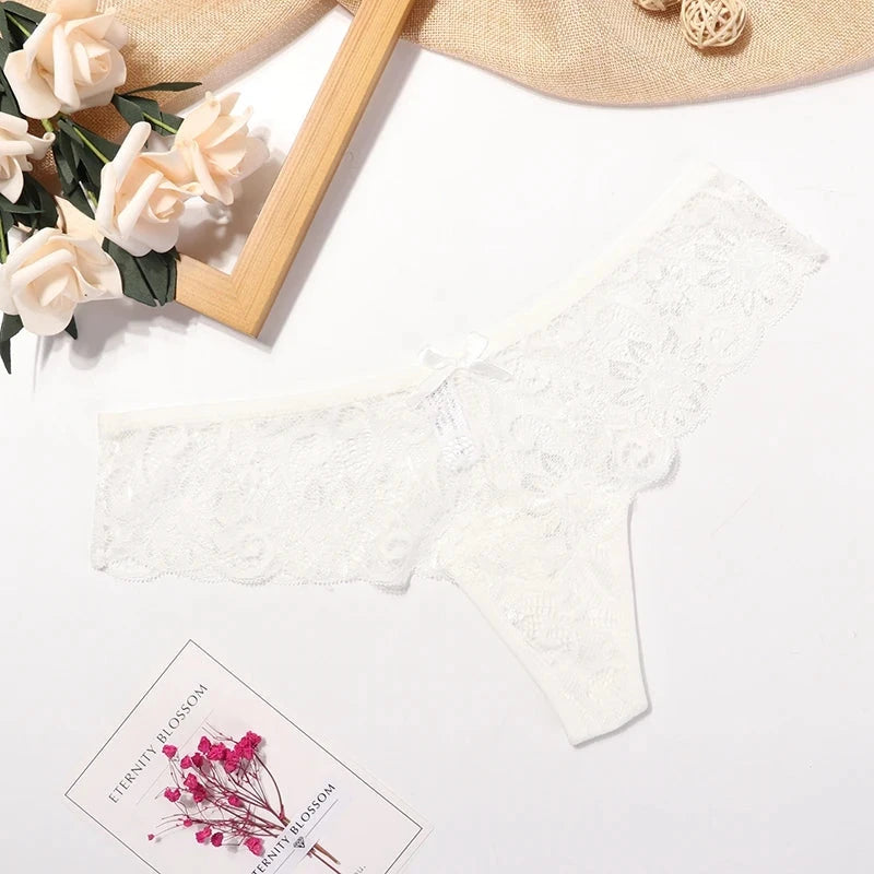 Lace Thong Women Low Waist Panties Transparent Underwear Hollow Out Female Lingerie Elasticity Comfortable Underpants The Clothing Company Sydney