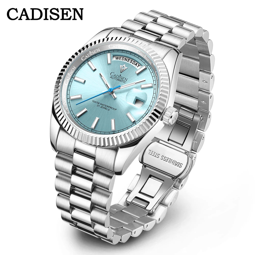 Cadisen DD40 Mens Luxury Automatic AR Sapphire Glass Mechanical Wristwatch 10Bar Miyota 8285 Movt Watch - The Clothing Company Sydney