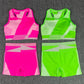 Yoga Set Sport Bra and Shorts fluorescent Gym Set 2 Piece GYM Workout Sportwear Padded Vest Fitness Suit The Clothing Company Sydney