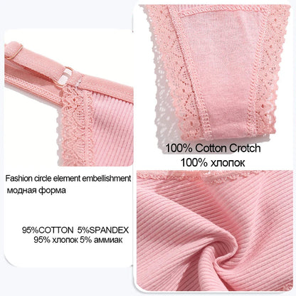 5 Pack G-string Panties Cotton Women's Underwear  Adjustable Waist Pantys Bikini Thongs Lingerie The Clothing Company Sydney