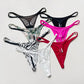 5 Pack Ice Silk Low Waist G String Leopard Flower Panties Briefs Thong T-back Underwear Lingerie