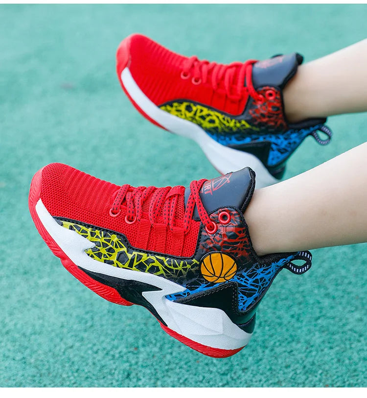 Kids Children's Sports Boys Girls Running Casual Outdoor Breathable Mesh Wear-Resistant Sneakers Basketball shoes. The Clothing Company Sydney