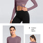 Long Sleeve Midriff Yoga Tops Sports Fitness Crop Top Gym Shirts Slim Fit Running Tank Tops Criss Cross Top The Clothing Company Sydney