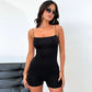 Spaghetti Strap Jumpsuit Tight Fitting Women's Summer Jumpsuit Playsuit Bodycon Short White Black Shorts Romper The Clothing Company Sydney