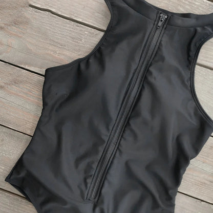 Sleeveless One Piece Swimsuit Sport Style Bodysuit Swimwear Monikini Beach Suit Surfing Wear The Clothing Company Sydney