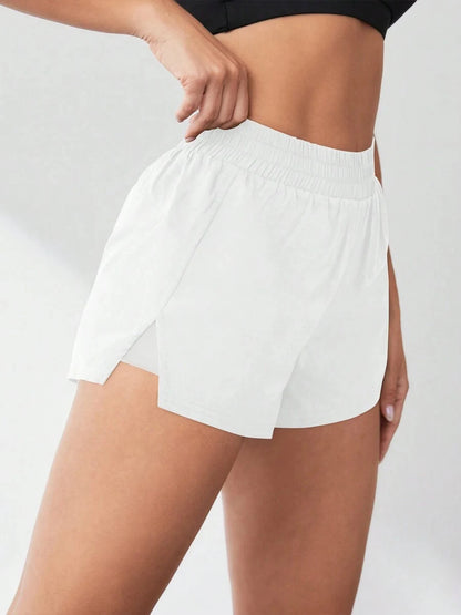 Women's Two Piece Gym Yoga Running Fitness Tennis Casual Basic Sports Shorts