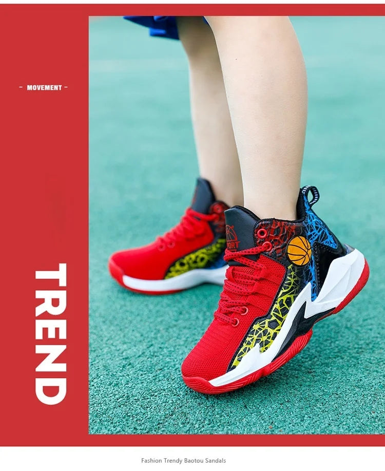 Kids Children's Sports Boys Girls Running Casual Outdoor Breathable Mesh Wear-Resistant Sneakers Basketball shoes. The Clothing Company Sydney