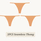 3 Pack Seamless Thong Women Thin Strap Low Waist High Flexibility Panties Briefs T-back Comfortable Underwear The Clothing Company Sydney