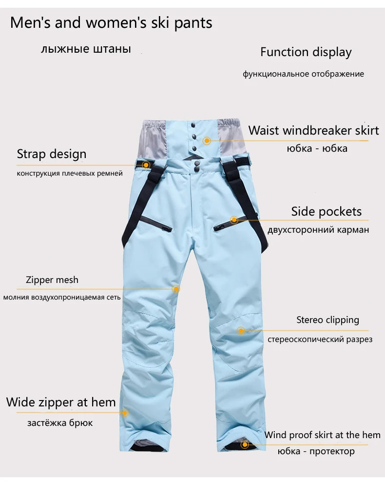2 Piece Jacket Pants Ski Suit Sets Waterproof Snow Costume Ski Jacket and Pant Set Outdoor Clothing Snowboarding Set The Clothing Company Sydney