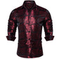 Men's Long Sleeve Black Paisley Silk Dress Shirts Casual Tuxedo Wedding Party Shirt Luxury Designer Men Clothing The Clothing Company Sydney