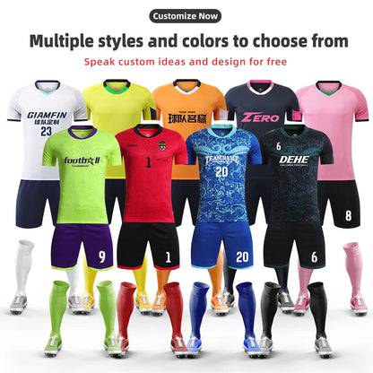 Adult Kids Football Jerseys Men Women Soccer Uniforms Sports Clothes Customised Futsal Sportswear Child Team Training Tracksuit Outfit The Clothing Company Sydney