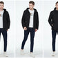 Men's  Lightweight Cotton Jacket Casual Trend Coat Male Windbreaker Coat hooded Jacket