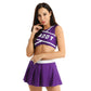 2 Piece Cheerleader Costume Women Adult Cheerleading Uniform Dancing Outfit Sleeveless Crop Top with Mini Pleated Skirt The Clothing Company Sydney