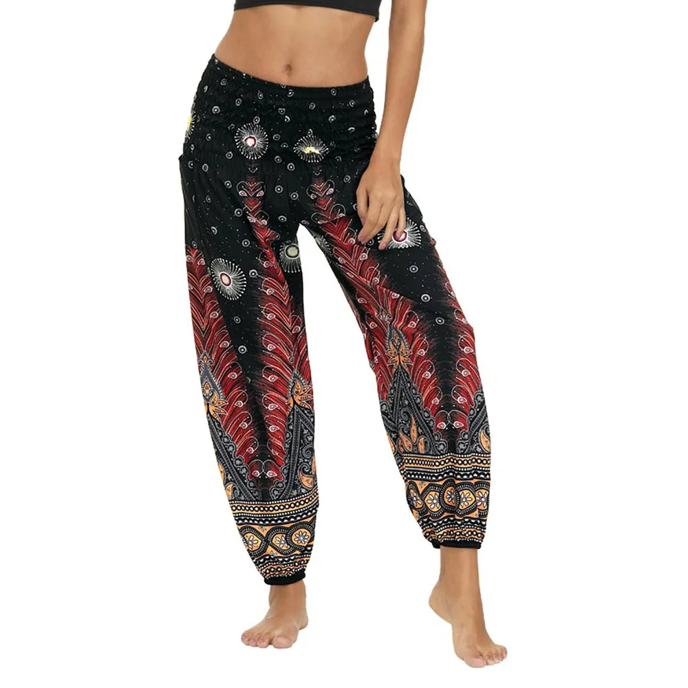 Women's Harem Pants Bohemian Yoga Pants Flowy Trouser Yoga Boho Hippie Clothing Pilates Pants with Pocket The Clothing Company Sydney