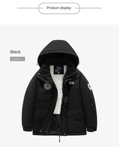 2 Piece Winter Children's skiing suit windproof Jacket and Pants waterproof thick coat for warm Snow Ski Set