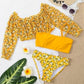 Flower Print Girls Swimwear Kids Children 3 Piece Swimsuit Cover Up Set Teens Swimming Suit The Clothing Company Sydney