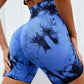 Tie Dye Yoga Shorts Marble Gym Shorts Women Push Up Sports Shorts Fitness Tights Breathable High Waist Booty Shorts The Clothing Company Sydney