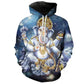 Women's Men's Ganesha Print Hoodie 3D Print Long Sleeve Hooded Sweatshirt Casual Tops Streetwear Graphic Sweatshirts Apparel The Clothing Company Sydney