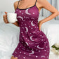 Women's Printed Spaghetti Strap Short Mini Nightwear Nightgown Dress The Clothing Company Sydney