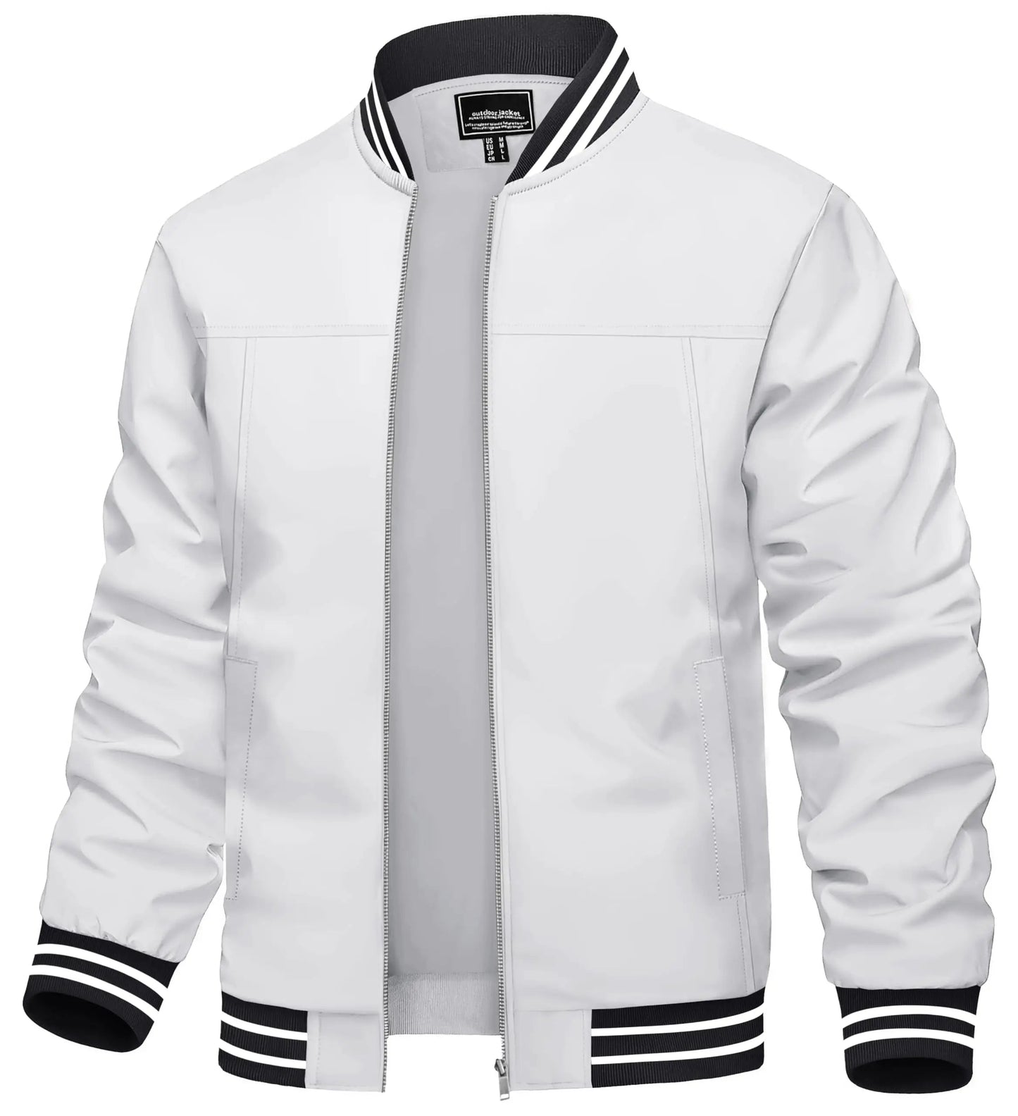 Spring Autumn Casual Jacket Mens Lightweight Full Zip Bomer Jacket Waterproof Outdoor Jacket Baseball Male Windbreaker The Clothing Company Sydney