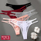 3 Pack Lace Hollow Out Thongs Women Panties Low Waist Transparent G-String Underwear Breathable Intimates Lingerie