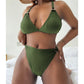 Ribbed Bikini Large Size Plus Size Women Swimsuit Two piece Bikini set Bather Bathing Suit Swimwear The Clothing Company Sydney