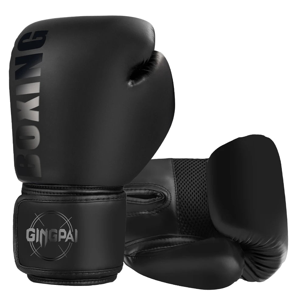 Boxing gloves for kids and adults, Muay Thai MMA training gloves in black and red by The Clothing Company Sydney