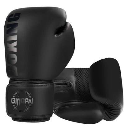 Boxing gloves for kids and adults, Muay Thai MMA training gloves in black and red by The Clothing Company Sydney