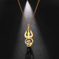 Tamil Om Symbol Pendant Necklace Stainless Steel Vintage Trident Yoga Shiva Symbol Necklaces Amulet Jewellery Gifts The Clothing Company Sydney