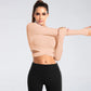 Long Sleeve Midriff Yoga Tops Sports Fitness Crop Top Gym Shirts Slim Fit Running Tank Tops Criss Cross Top The Clothing Company Sydney