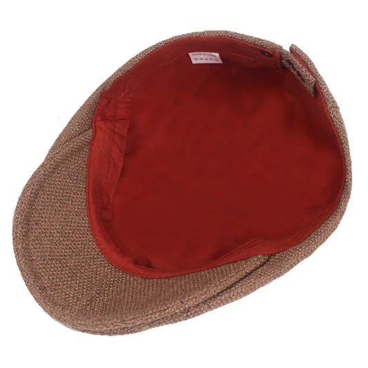 Retro Men's Hats Retro Berets Hat for Women Cotton Flat Ivy Newsboy Caps Casual Artist Peaked Cap