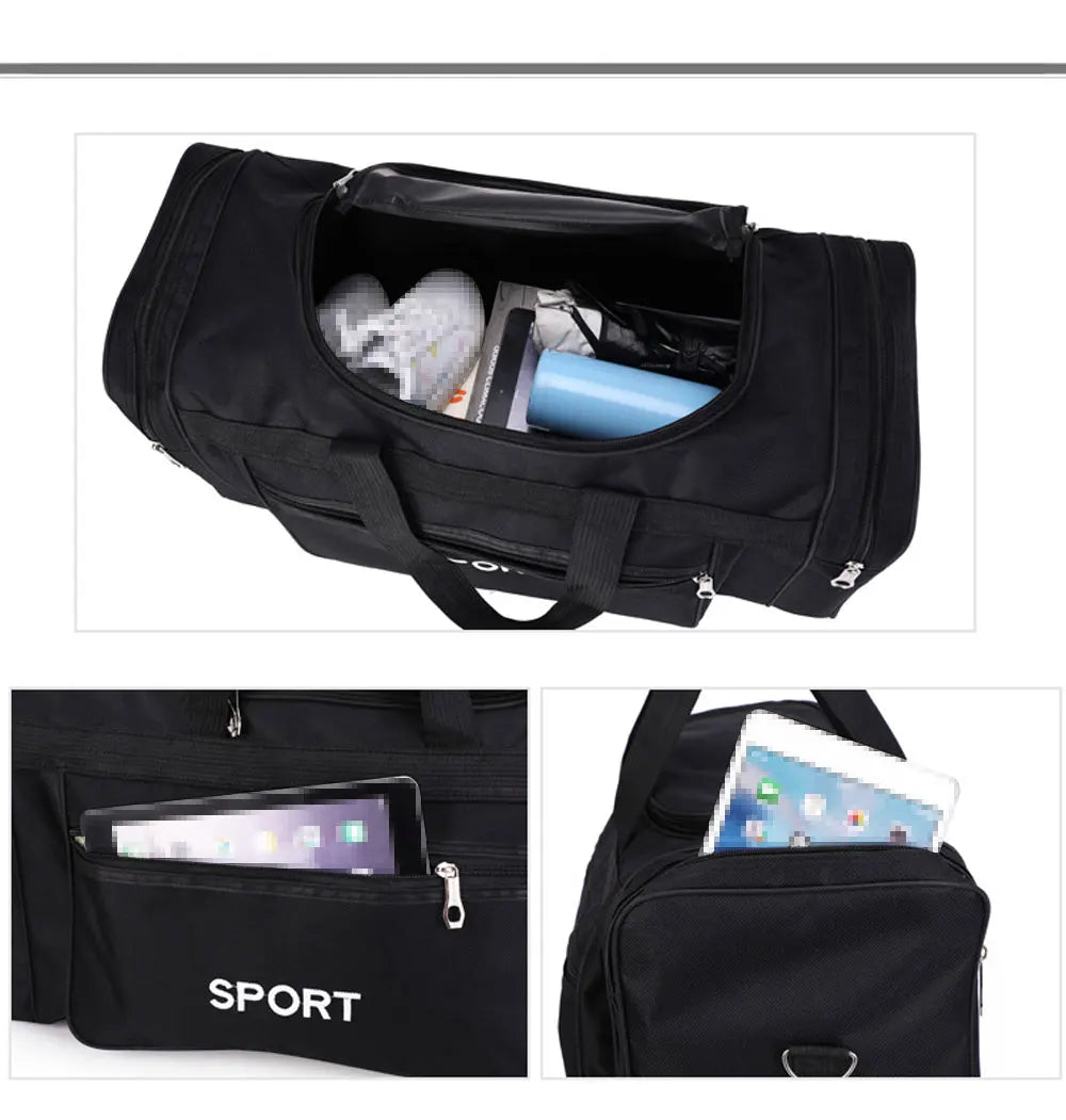 Large Capacity Sports Fitness Cricket Soccer Basketball Football Multifunction Travel Training Shoulder Duffle Bag