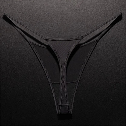 High Slit Leopard Print Thong Ice Silk Seamless Underwear One-piece Fitness Plus Size G-strings The Clothing Company Sydney