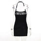 Split Mini Dress Summer Halter Backless Sleeveless Bodycon Short Dress The Clothing Company Sydney