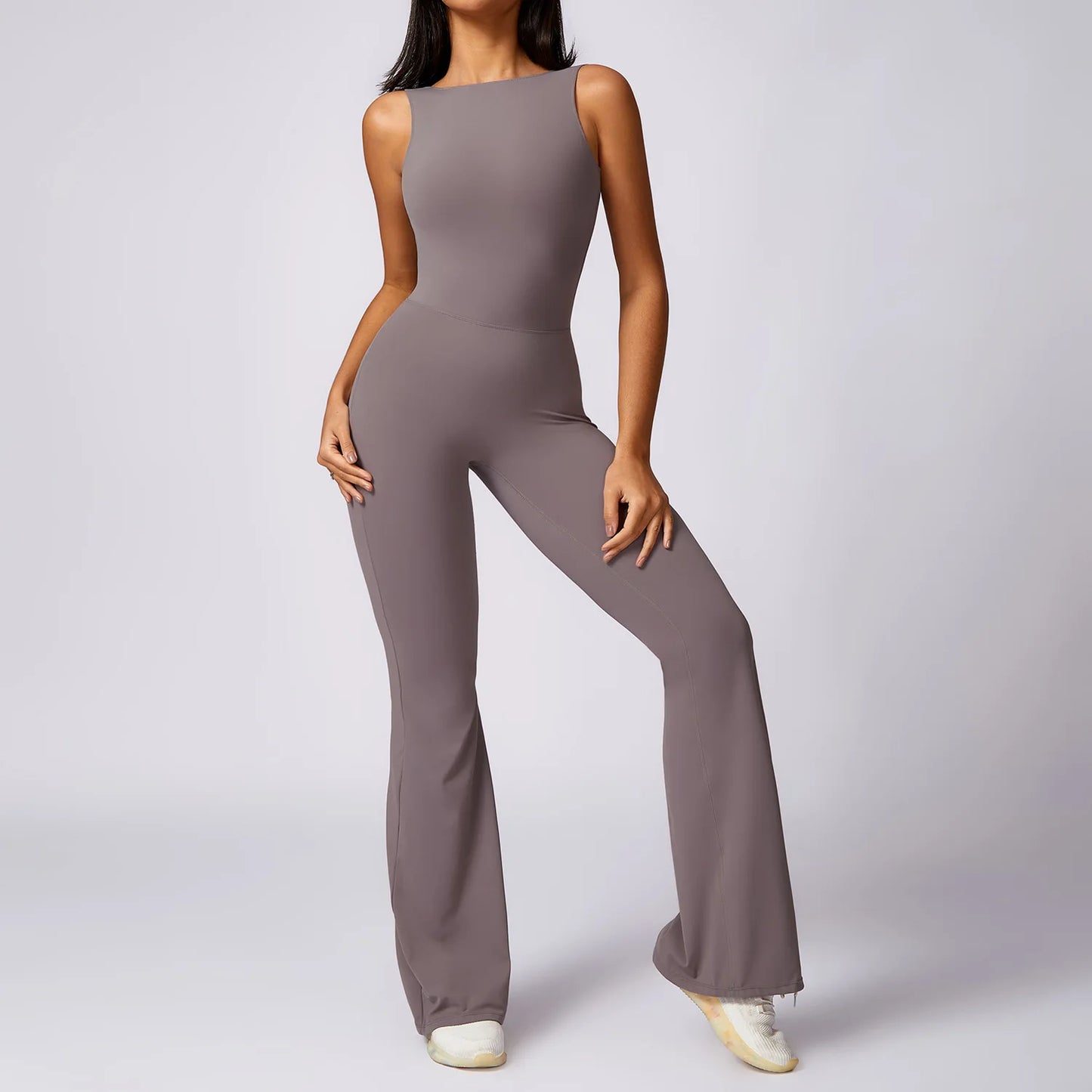 Women's V Back Jumpsuit Gym Set Sports Jumpsuit Training Yoga Suit Fitness Rompers Stretch Workout Bodysuits Sportswear The Clothing Company Sydney