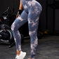 Marbling Tie-Dye Yoga Pants Sports Leggings Exercise Running Fitness High Waist Seamless Gym Leggings Women's Workout Tights The Clothing Company Sydney