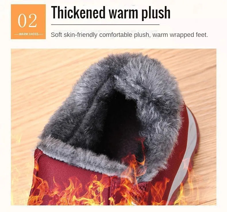 Men's Autumn Winter Casual Cotton Warm Wear Resistant Chunky Sole Shoes