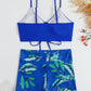 2 Piece Drawstring Front Shorts Bikinis High Waist Swimsuit Women Swimwear Bathers Bathing Swimming Swim Suit Beachwear