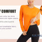 UPF 50+ Sun Skin Protection Quick Dry T-Shirts Women's Long Sleeve Outdoor Performance Tee Shirts Summer Casual Tops