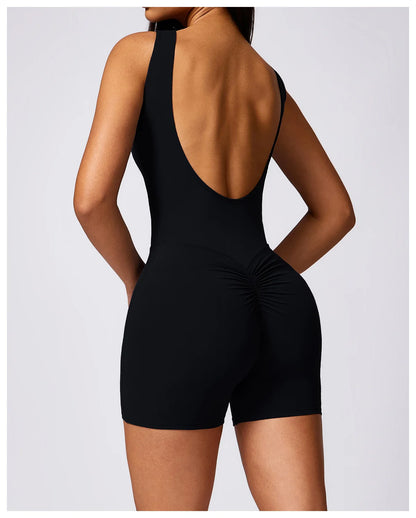 Women Clothes Training Yoga Sportswear Sports Jumpsuit Fitness Rompers Female Push Up Workout Bodysuits Playsuit Set - The Clothing Company Sydney