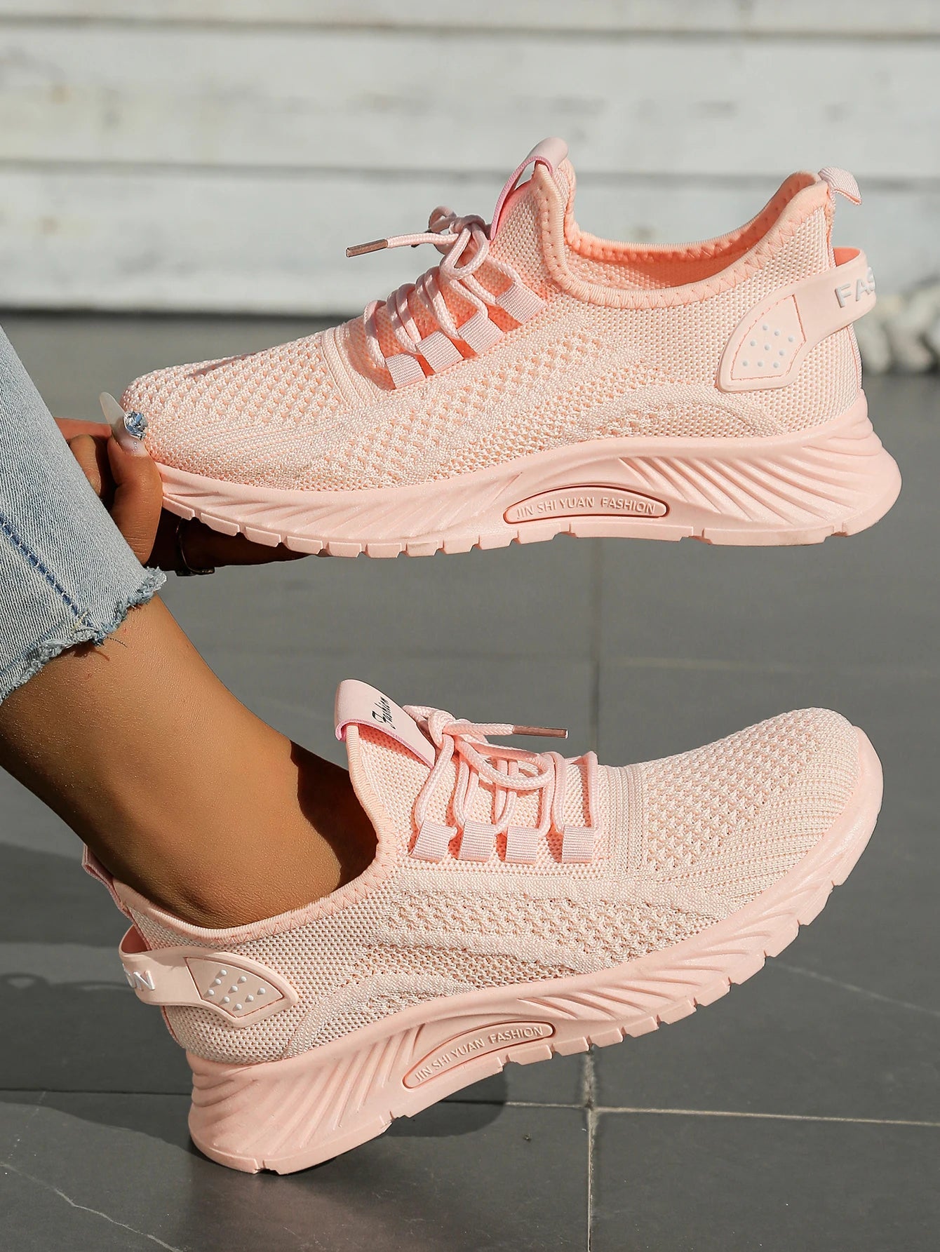 Women's Fall Casual Sneakers – Fly Weave, Lace-Up The Clothing Company Sydney