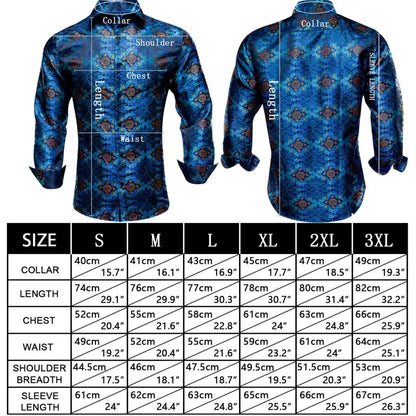 Men's Shirts Paisley Floral Silk Gold Long Sleeve Business Party Wedding Dress Shirts The Clothing Company Sydney