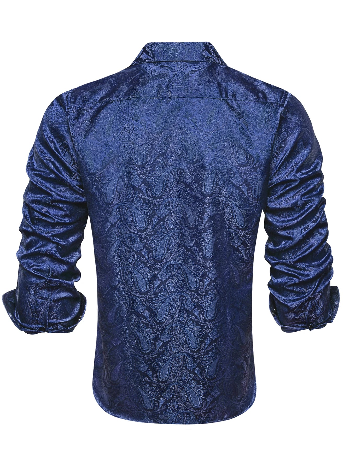 Men's Paisley Teal Blue Pink Grey Shirts Long Sleeve Dress Shirt Blouse for Male Wedding Party Banquet Office Dress Shirt The Clothing Company Sydney