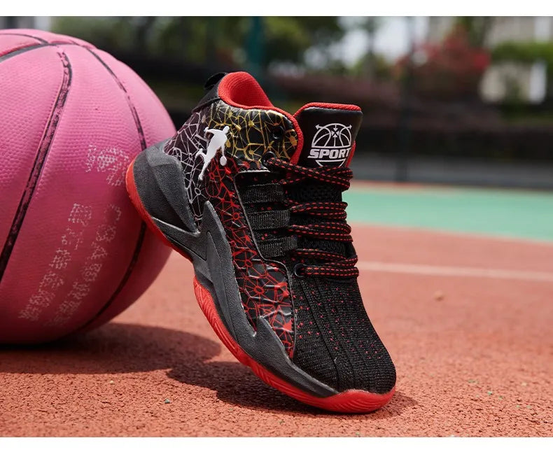 Kids Children‘s Basketball Shoes Non-slip Breathable Basketball Training Sneakers Lace-up Boys Girls Basketball Boots Athletic Shoes The Clothing Company Sydney